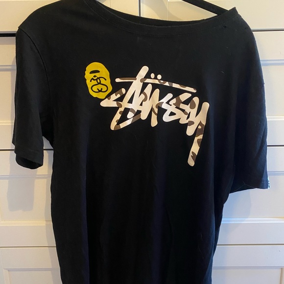 Bape Other - Bape x Stussy Shark tee